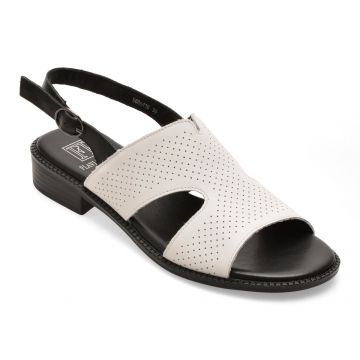 Sandale FLAVIA PASSINI albe, 60841, din piele naturala
