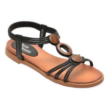 Sandale FLAVIA PASSINI negre, 902, din piele ecologica