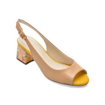 Sandale FLAVIA PASSINI nude, 1205879, din piele naturala