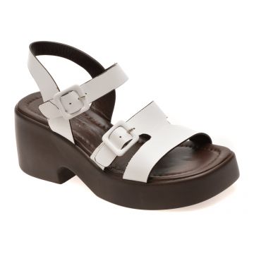 Sandale GRYXX albe, 1766343, din piele naturala