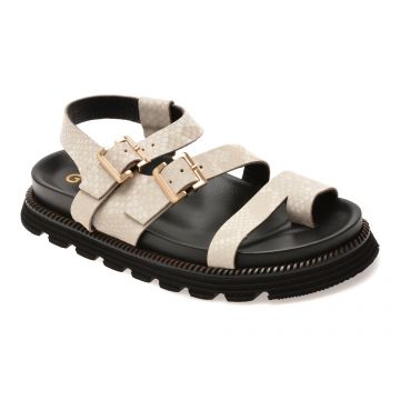 Sandale GRYXX albe, 428934, din piele naturala