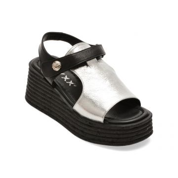 Sandale GRYXX argintii, 2155461, din piele naturala