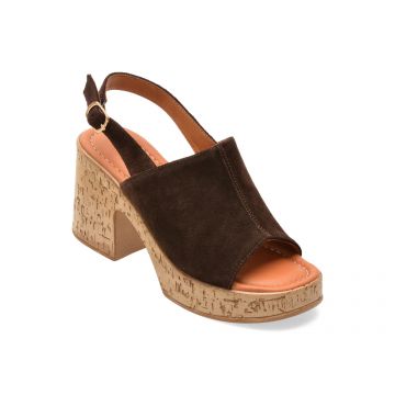 Sandale GRYXX maro, 1181317, din piele intoarsa