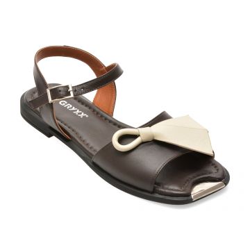 Sandale GRYXX maro, 208421, din piele naturala