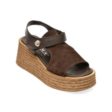 Sandale GRYXX maro, 2155461, din piele intoarsa
