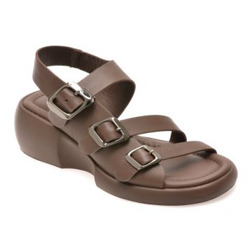 Sandale GRYXX maro, 734159, din piele naturala