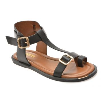 Sandale GRYXX negre, 527340, din piele naturala