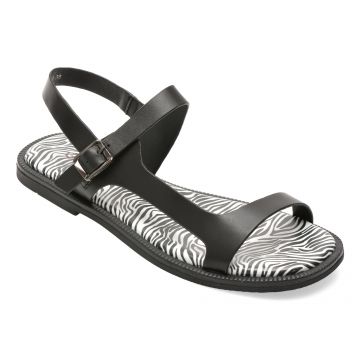 Sandale GRYXX negre, 67735, din piele naturala