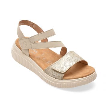 Sandale REMONTE gri, D3L51, din piele naturala