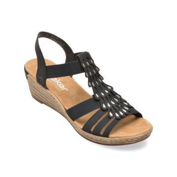 Sandale RIEKER bleumarin, 62436, din piele ecologica