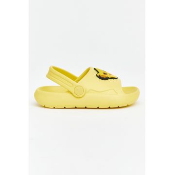 Sandale slingback cu design Lion King - Negru/Galben sofran