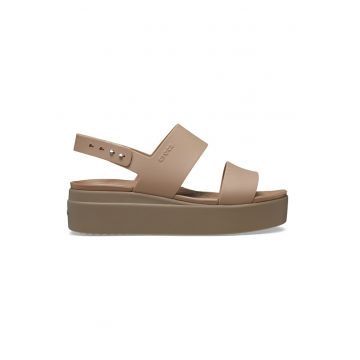 Sandale wedge Brooklyn - Maro deschis