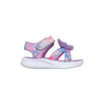 Sneakers - Sandale cu velcro Lights-Jumpsters - Albastru pastel/Roz aprins/Albastru royal