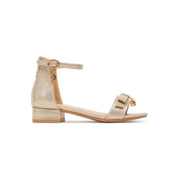 Sandale copii -  auriu - material sintetic - pentru fete -