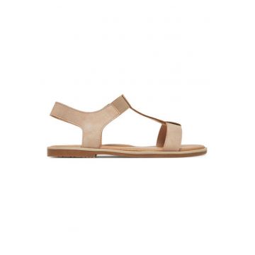 Sandale copii -  bej - material sintetic - pentru fete