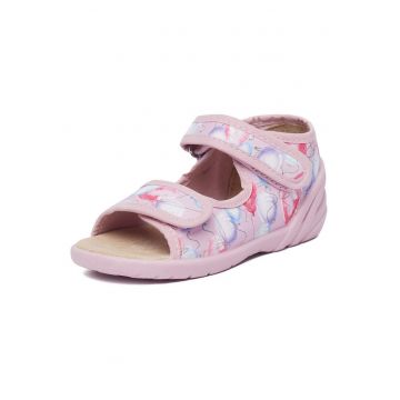 Sandale copii -  roz - textil - pentru fete