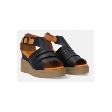 Sandale cu catarama cu talpa wedge