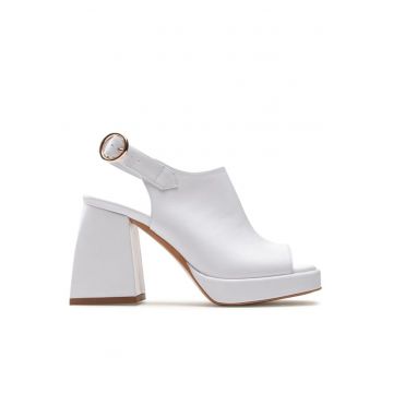 Sandale dama  302337095 - Piele naturala - Alb