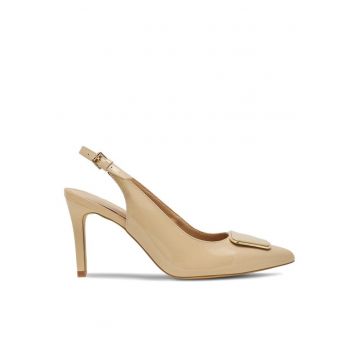 Sandale dama -  590558830229235 - Piele naturala/Piele lacuita - Bej