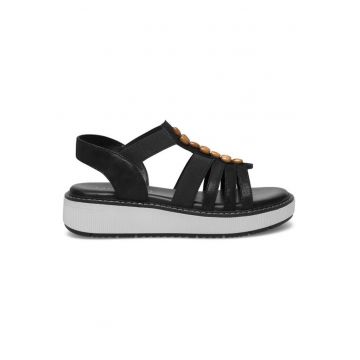 Sandale dama -  590558859445138 - Piele naturala - Negru