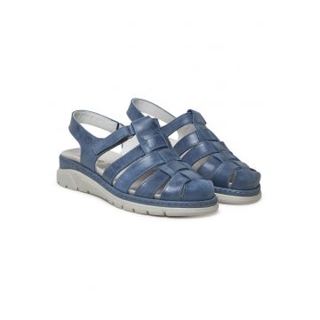 Sandale dama -  720005-51 piele naturala - albastru