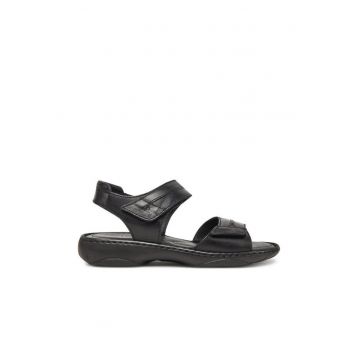 Sandale dama - 76719 -  Piele naturala - Negru - Negru