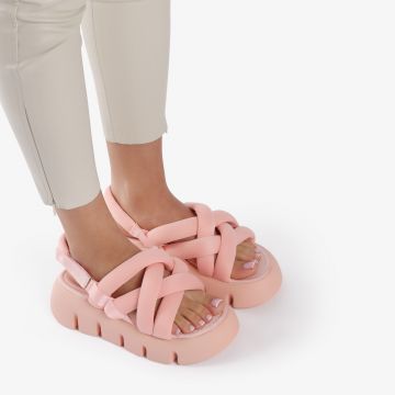 Sandale dama din material Lycra cu talpa inalta CRL0814