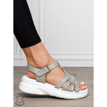 SANDALE Dama Piele Naturala cu talpa usor inalta CRL1603 BARILLA