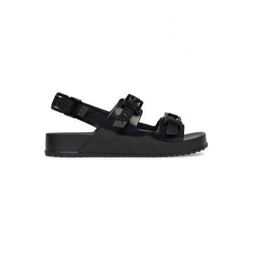 Sandale dama -  plastic - negru - pentru femei