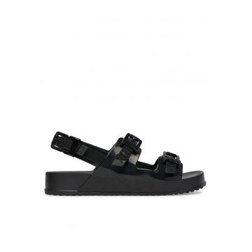 Sandale dama -  plastic - negru - pentru femei