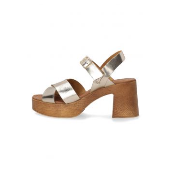 Sandale din piele cu curele incrucisate