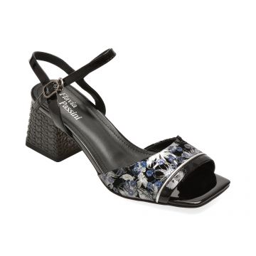 Sandale elegante FLAVIA PASSINI negre, A497, din piele naturala