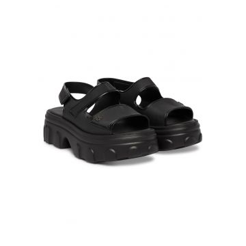 Sandale femei -  negru - plastic - sistem inchidere Velcro