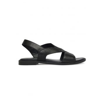 Sandale femei -  piele naturala - negre