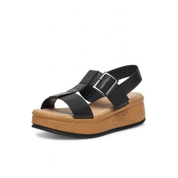 Sandale femei  piele naturala - negre