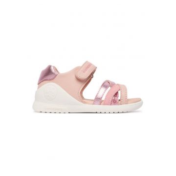 Sandale Fete -  material piele naturala - roz