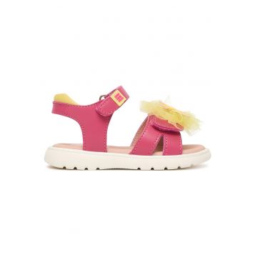 Sandale Fete -  material piele naturala - roz