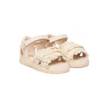 Sandale Fete -  piele ecologica - bej -