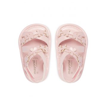 Sandale Fete -  piele ecologica - roz -