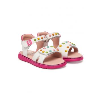 Sandale Fete -  piele naturala - alb -