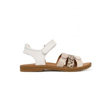 Sandale Fete -  piele naturala - alb -
