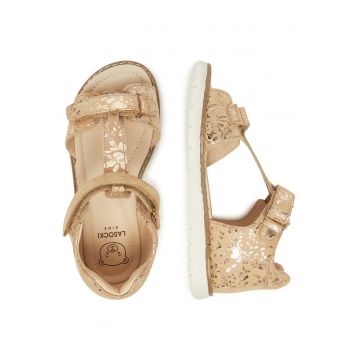 Sandale Fete -  piele naturala - auriu - 28 EU -