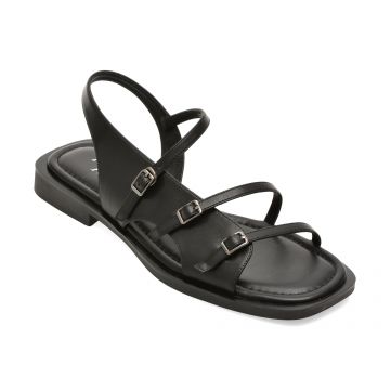 Sandale FLAVIA PASSINI negre, A314, din piele naturala