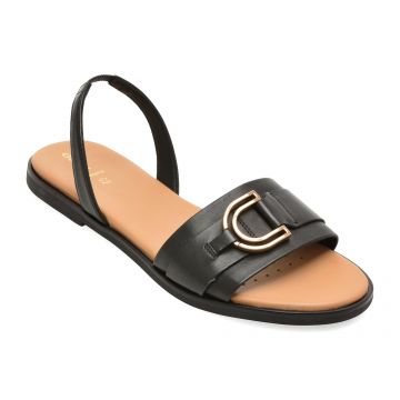 Sandale GEOX negre, D65SDB, din piele naturala
