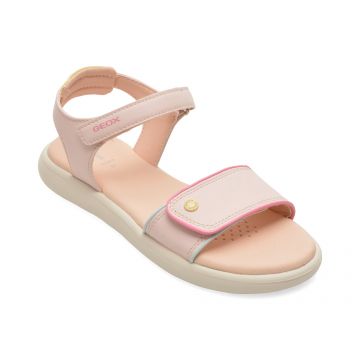 Sandale GEOX roz, J65MSC, din piele ecologica
