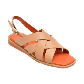 Sandale GRYXX bej, 5H282, din piele naturala