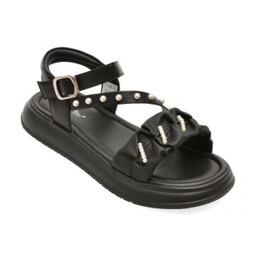 Sandale SELECTION KIDS negre, 62093, din piele ecologica