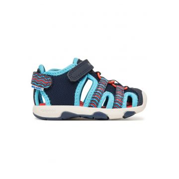 Sandale copii -  bleumarin/albastru deschis - material textil - sistem inchidere Velcro