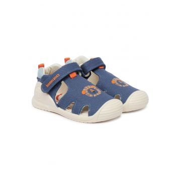 Sandale copii -  bleumarin - material textil - plat