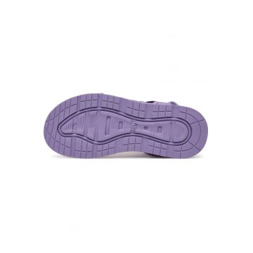 Sandale copii -  mov - material textil - cu inchidere Velcro - cu diode intermitente
